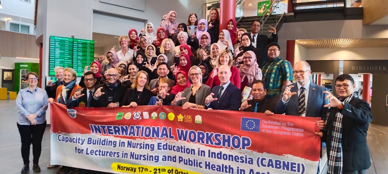 FAKULTAS KEPERAWATAN BERKUNJUNG KE INLAND UNIVERSITY NORWEGIA DIDUKUNG OLEH CABNEI ERASMUS+ EUROPIAN UNION